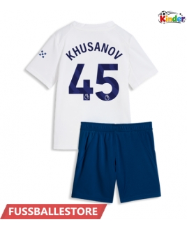 Günstige Manchester City Abdukodir Khusanov #45 3rd trikot Kinder 2026-27 Kurzarm (+ Kurze Hosen)
